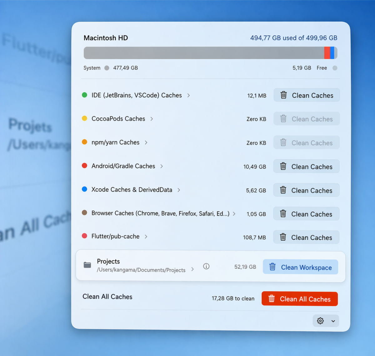 DevCacheCleaner v0.2.2-alpha