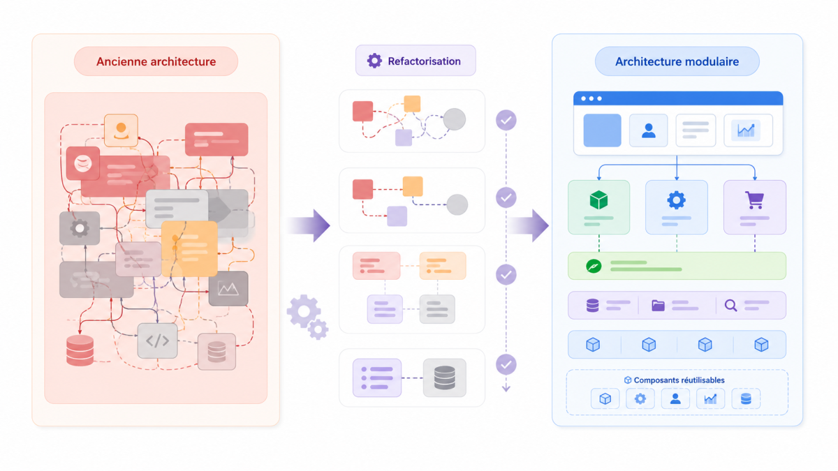 Refactorisation pour reprendre un projet d’application existant