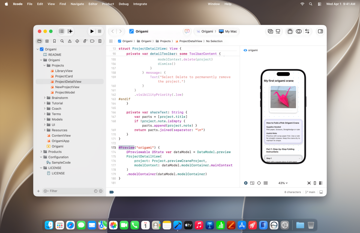 Interface de Xcode, environnement de développement d'applications iOS d'Apple